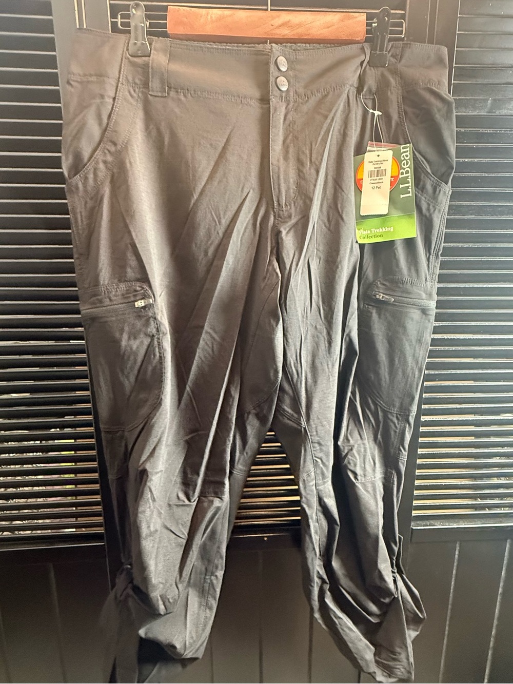 L.L. Bean Women’s Black Cargo Trekking Shorts